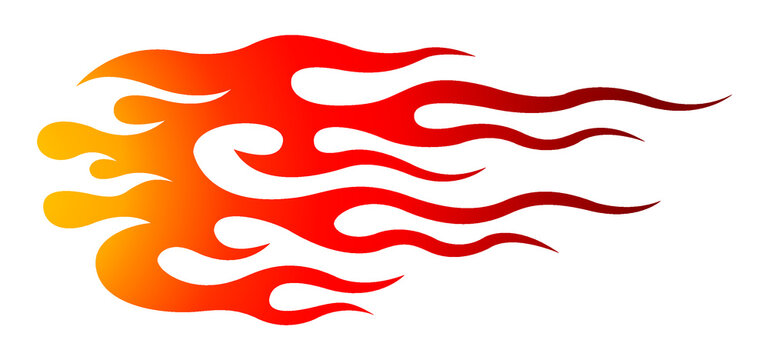 Tribal hot rod flame motorcycle and car decal graphic. Ideal for car decal, sticker and even tattoos.