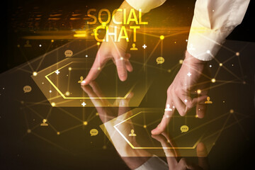 Navigating social networking with social icons