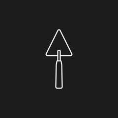 trowel icon. Vector illustration for graphic design, Web, UI, app