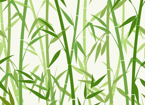 Green bamboo pattern