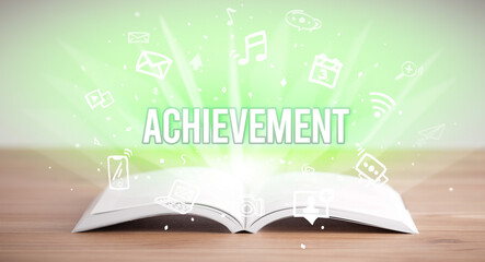 open book with business inscription