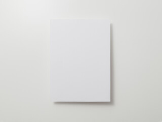 Invitation card mockup, blank greeting card template. Flat lay, Minimalist style.