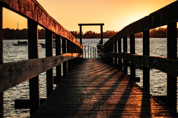 Sunset on the pier