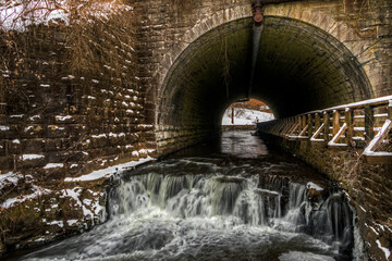 water mill in the park