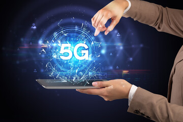 Close-up of a touchscreen with abbreviation.