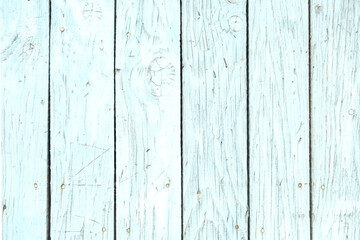 Fototapeta na wymiar Old wooden texture. Sky-blue painted old door. Vintage background.