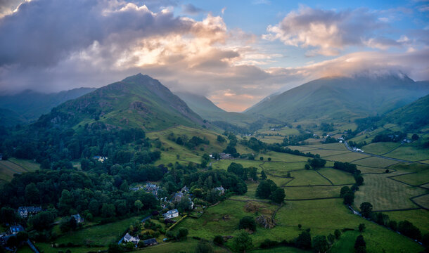 Helm Crag and Dunmail Raise sunset