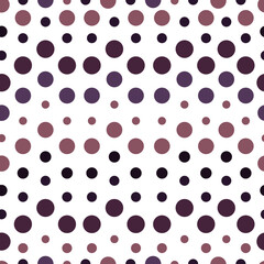 Fototapeta na wymiar Seamless polka dot background on a white background