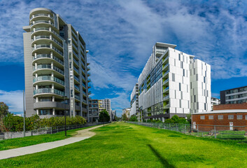 Apartment building in inner Sydney suburb NSW Australia