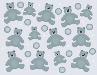 pattern with teddy bears