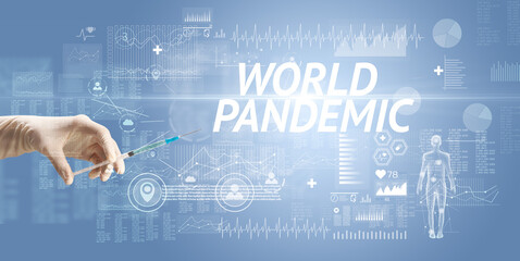 Syringe needle with virus vaccine