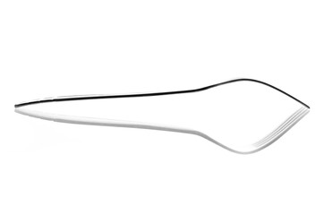 silhouette of a fork with the reflection at the base