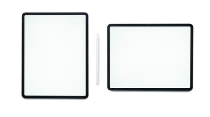 Top view digital display with blank screen.