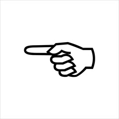 Fingers line icons design vector.