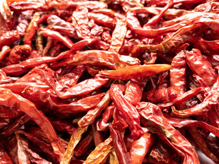 Dried chillies or dried peppers are key ingredient in Asian cooking for add some spiciness to the flavour.