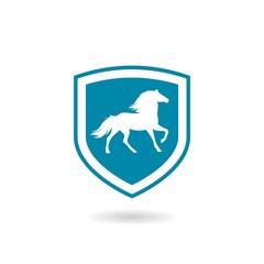 Horse Shield Logo with shadow