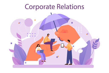 Corporate relations. Business ethics. Corporate organization development