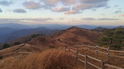 한국 억새로 유명한 민둥산 억새