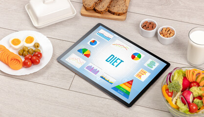 Organic food and tablet pc