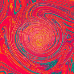 Abstract bright liquid gradient. 3d rendering.