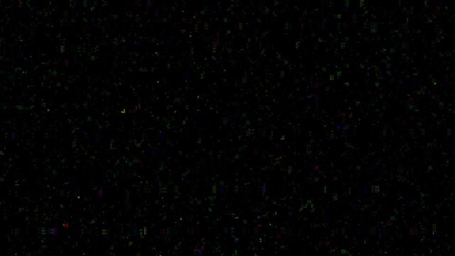 Glitch noise distortion of broken video empty background, VHS effect, glitch digital pixel noise. Stock footage abstract pixel background glitch texture. Color digital noise, damage, corrupted signal