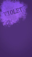 Purple Phone Wallpaper with Name Violet in Stencil Art