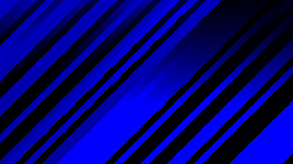 Fototapeta premium Blue abstract template for card or banner. Blue metal background with waves and reflections. Business background, silver, illustration. Abstract background illustration with metal elements