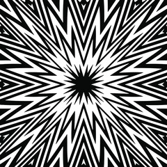 Vector geometric pattern. Black and white pattern.