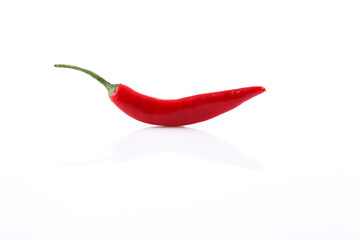 Red chili pepper isolated on a white