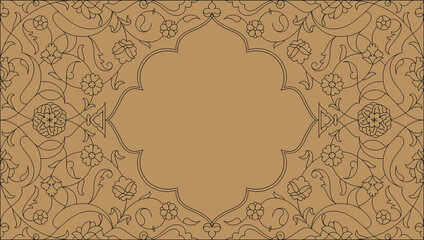 Traditional ornament pattern frame