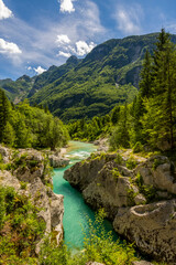 Fototapeta na wymiar Landschaft im Triglav Nationalpark in Slowenien