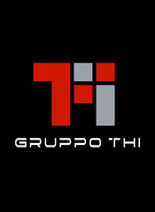 Obraz premium Vector icon of a company logo bearing the letter T H I