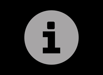 simple and clean design information icon vector design