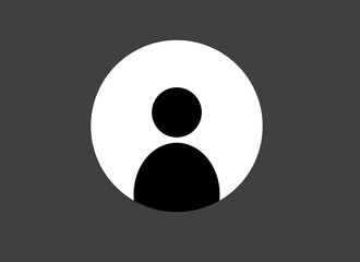 vector design profile in very simple and clean design