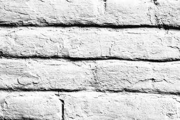 Texture of a brick wall with cracks and scratches which can be used as a background