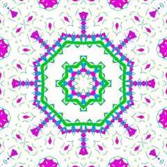 Pattern design made with the help of graphics.