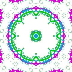 Pattern design made with the help of graphics.