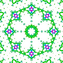 Pattern design made with the help of graphics.