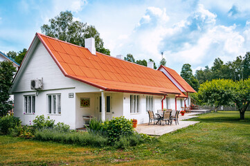 Fototapeta na wymiar Countryside summer house , ideal for escape from city