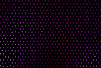 Dark purple vector layout with elements of cards.