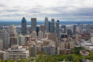 Fototapeta na wymiar Montreal skyline
