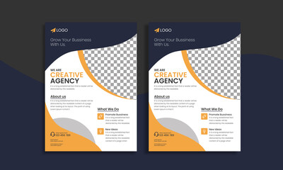 Business Corporate Flyer Brochure Design Template, Latest Trendy	
