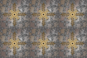 seamless pano with vintage gradient golden elements