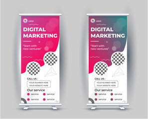 Roll Up Banner design Template
