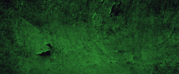 old wall texture, chipped green concrete cement layer for background