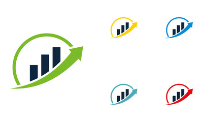 business graph icon set