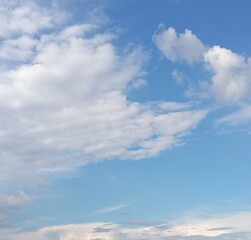 blue sky with clouds