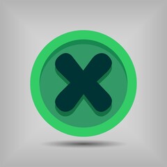 Obraz premium Letter font icon and logo template. New design and elegant typographic concept. Green Colour. File EPS.