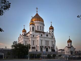 Fototapeta na wymiar cathedral of christ the saviorCathedral in Moscow