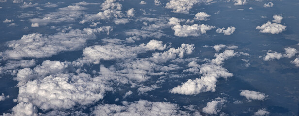 top view on group of white clouds © Alexander Potapov